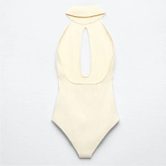 Zara || Ribbed Knit Bodysuit - Picture 5 of 13